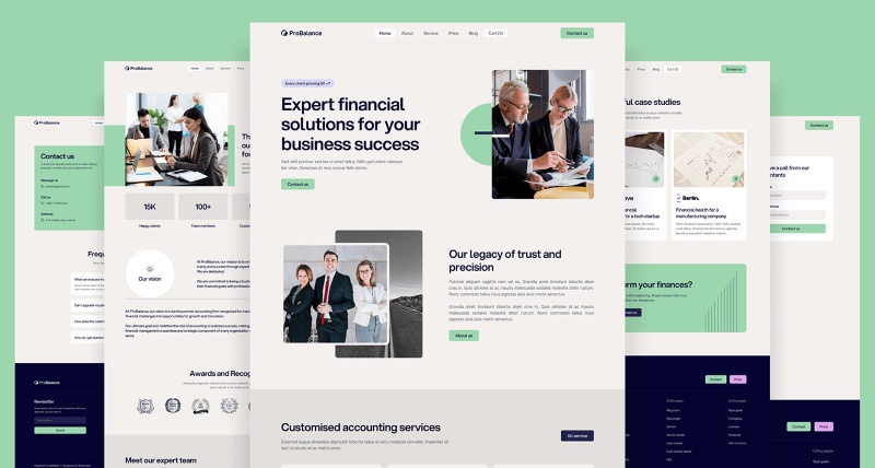 Dịch vụ thiết kế website kế toán