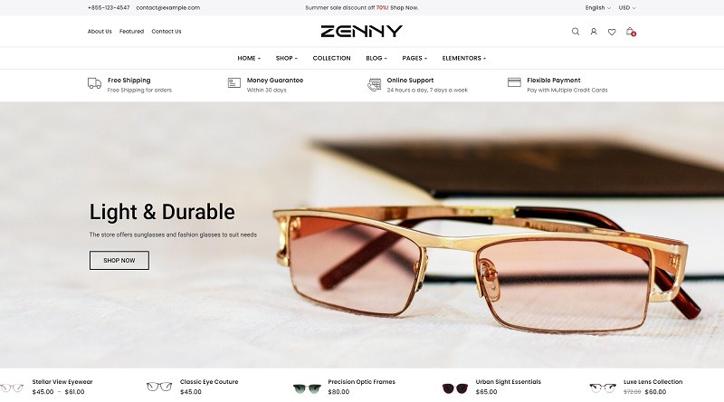 Dịch vụ thiết kế website mắt kính Dịch vụ thiết kế website mắt kính