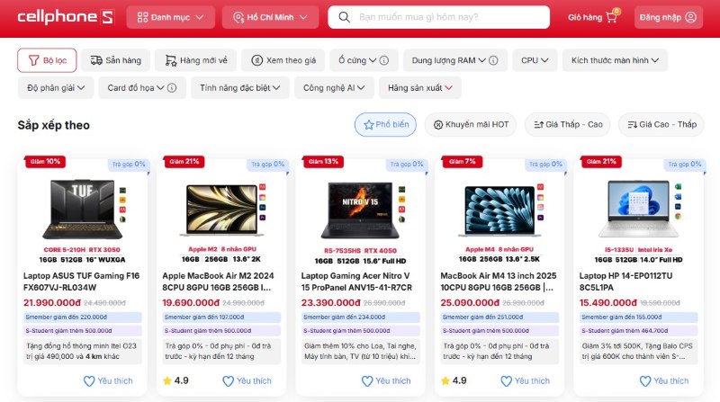 Dịch vụ thiết kế website máy tính
