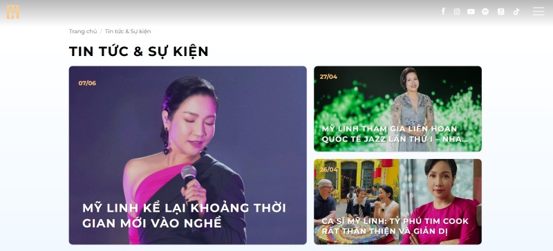 Dịch vụ thiết kế website nghệ sĩ Dịch vụ thiết kế website nghệ sĩ