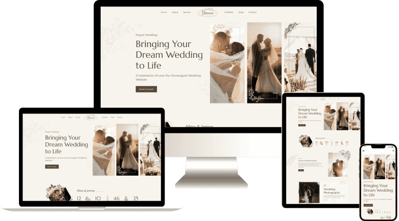 Dịch vụ thiết kế website studio áo cưới Dịch vụ thiết kế website studio áo cưới