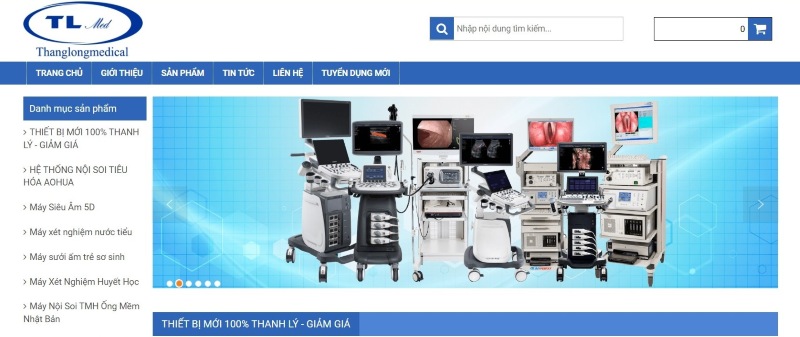 Dịch vụ thiết kế website thiết bị y tế
