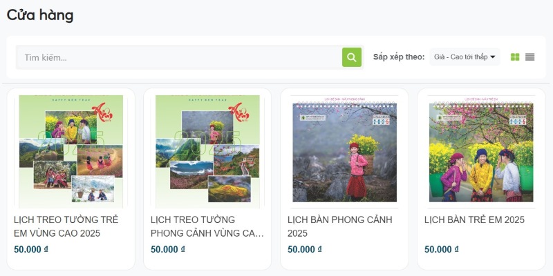 Dịch vụ thiết kế website từ thiện