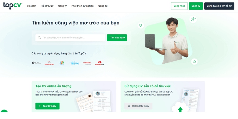 Dịch vụ thiết kế website tuyển dụng việc làm