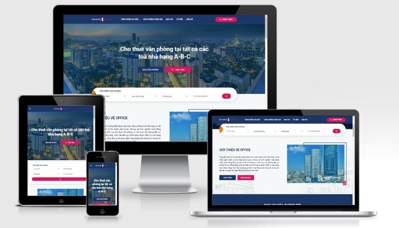 Dịch vụ thiết kế website văn phòng cho thuê