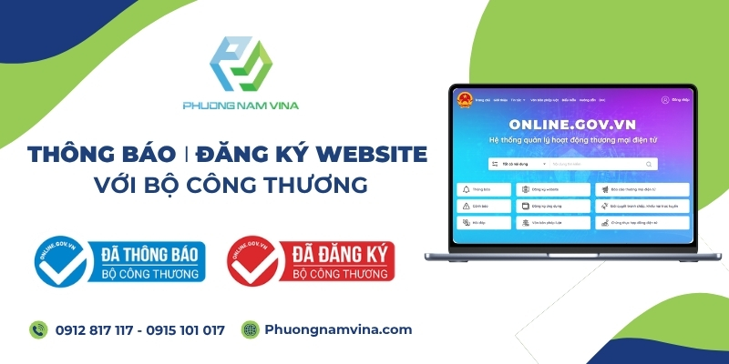 Thông báo | Đăng ký website Bộ Công Thương