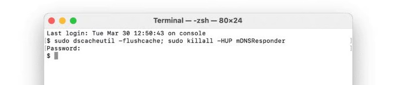 Flush DNS trên MacOS