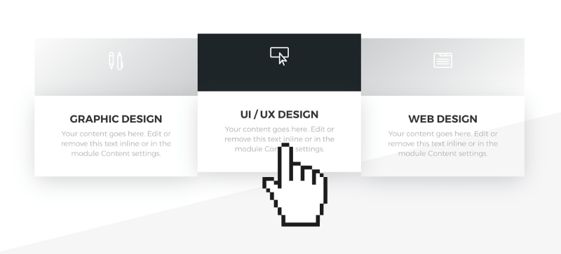 Dùng CSS hover effects Dùng CSS hover effects