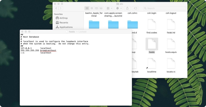 File host nằm ở đâu trên MACos File host nằm ở đâu trên MACos