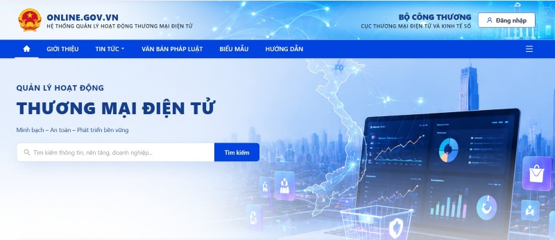 Giả mạo logo đã thông báo với Bộ Công Thương