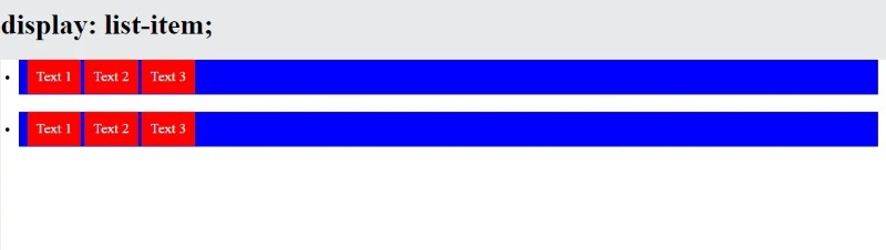Giá trị Display CSS Giá trị Display CSS