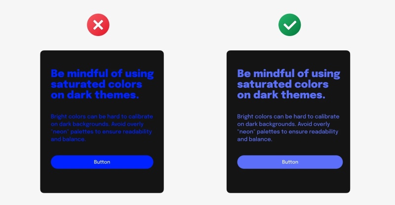 Giao diện dark mode