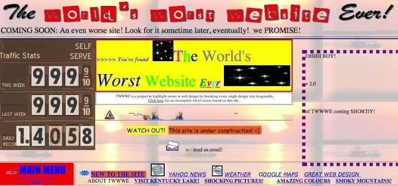 Giao diện web xấu