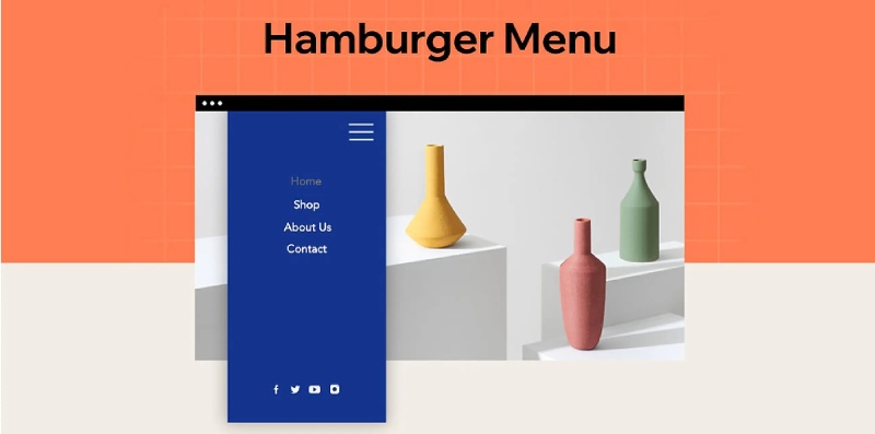 Hamburger menu