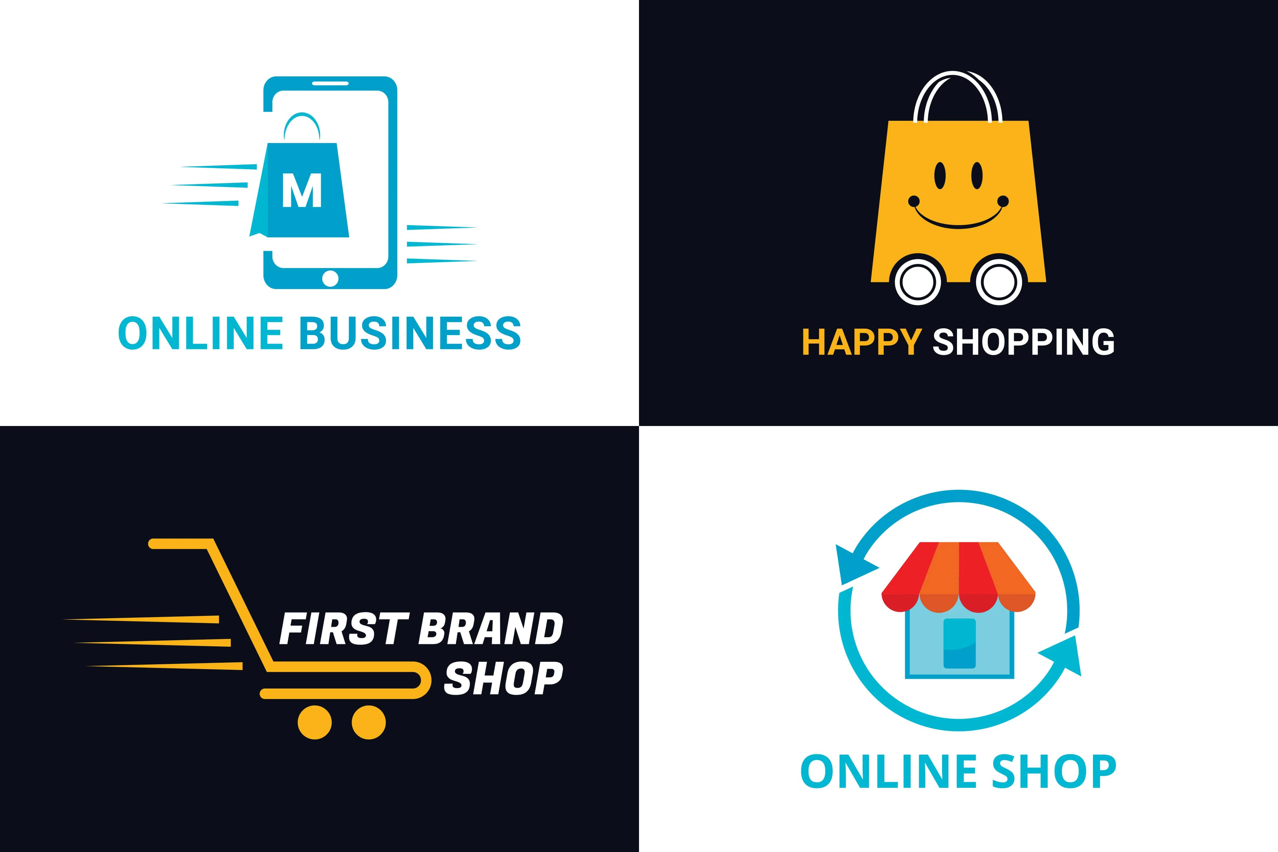 Tổng hợp mẫu logo bán hàng online đẹp với nhiều phong cách khác nhau