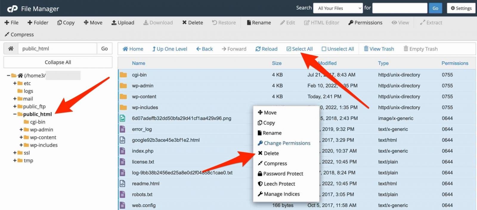 Hướng dẫn xóa website