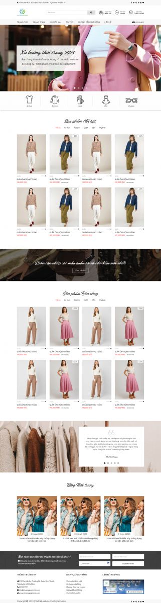 Mẫu website thời trang