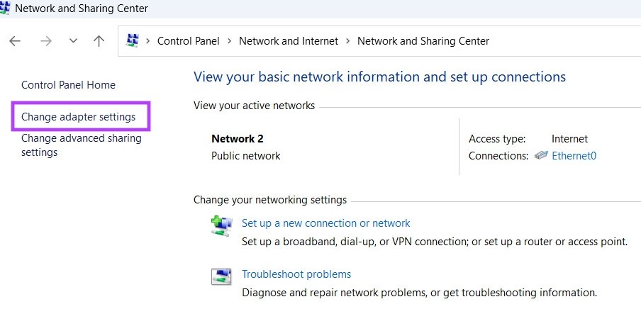 Khắc phục lỗi DNS server