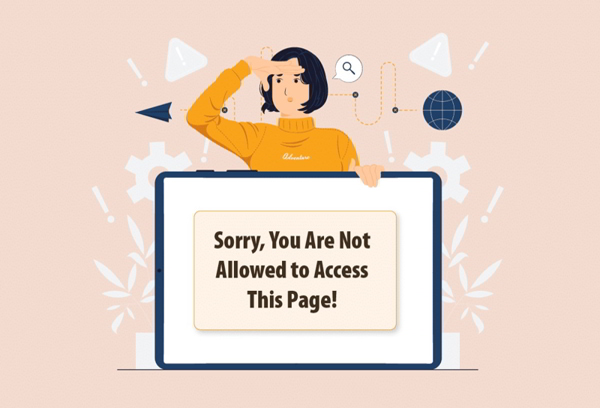 Khắc phục lỗi Sorry you are not allowed to access this page