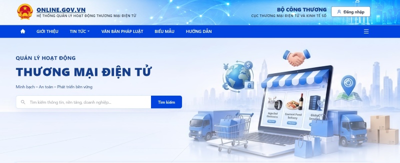 Không thông báo web với BCT