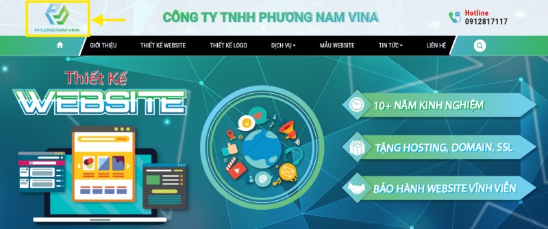 Kích thước logo của website
