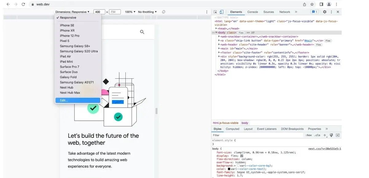 Kiểm tra responsive design