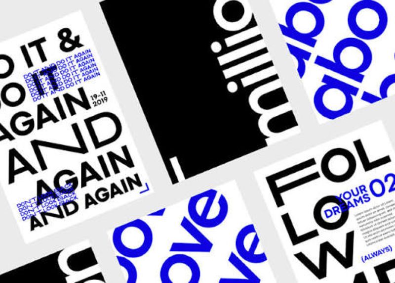 Kinetic typography website design Kinetic typography website design