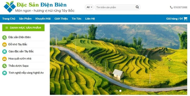 Làm web đặc sản vùng miền