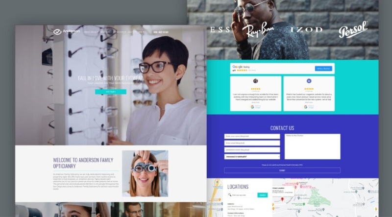 Làm website mắt kính Làm website mắt kính