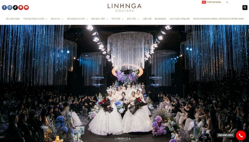 Làm website studio áo cưới Làm website studio áo cưới