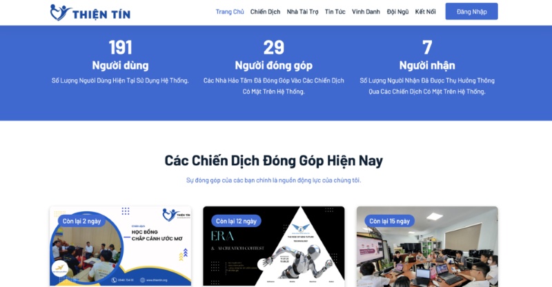 Làm website từ thiện