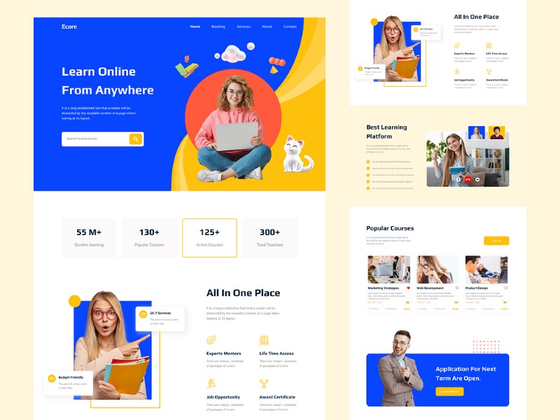 Landing page bán khóa học