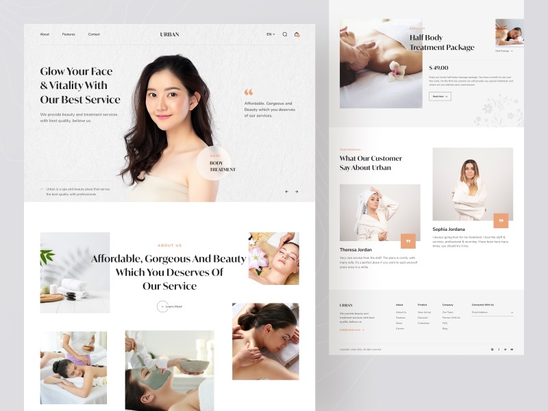 Landing page mỹ phẩm