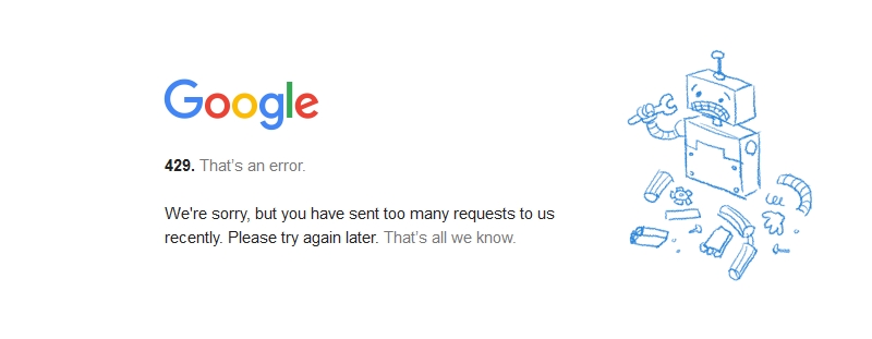 Lỗi 429 Too Many Requests
