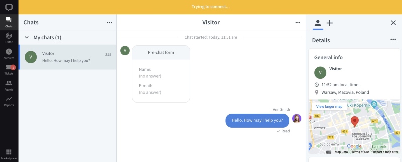 Lỗi khi cài chat plugin