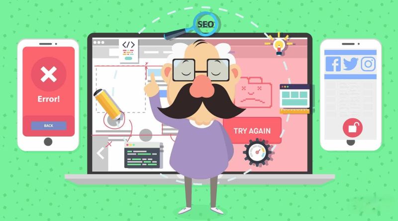 Lỗi khi cắt giao diện web
