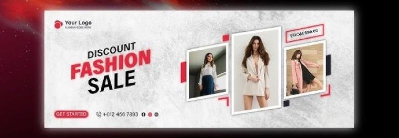 Mẫu banner web thời trang