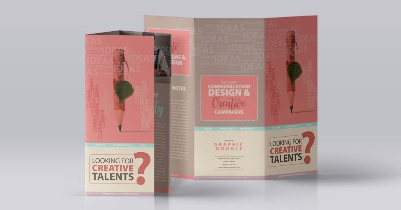 Mẫu brochure gấp 3 đẹp