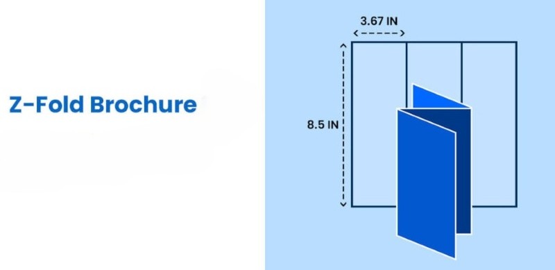 Mẫu brochure gấp 3 kiểu chữ Z