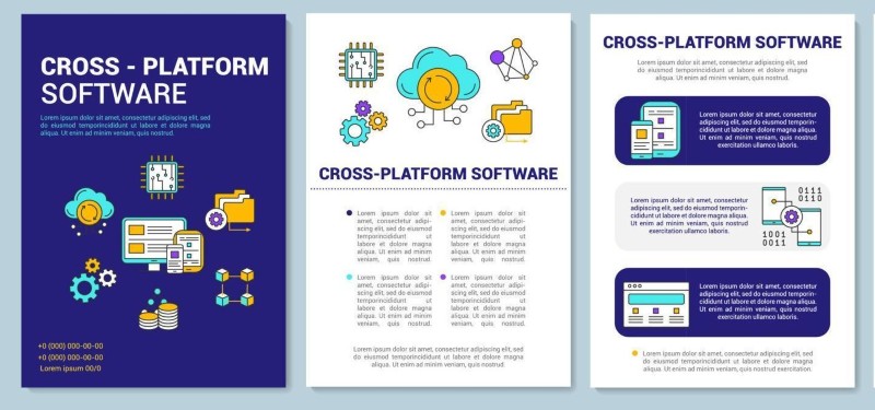 Mẫu brochure ngành công nghệ Mẫu brochure ngành công nghệ