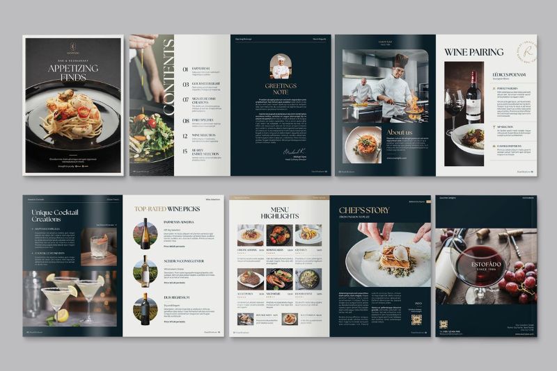 Mẫu catalog giới thiệu công ty FnB đẹp