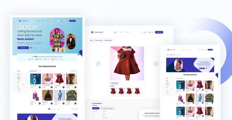 Mẫu landing page thời trang giá rẻ