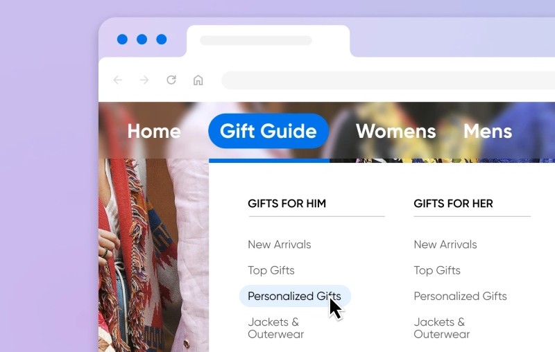 Mẫu menu web