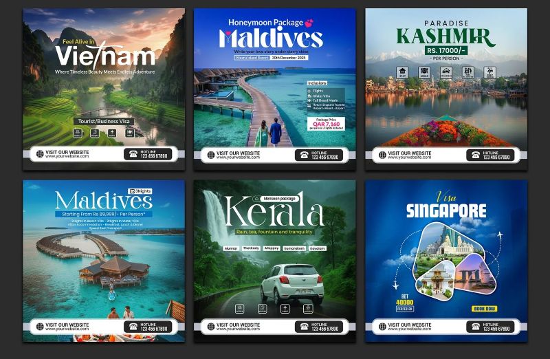 Mẫu poster du lịch đẹp