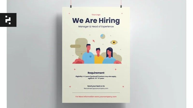 Mẫu poster tuyển dụng đẹp