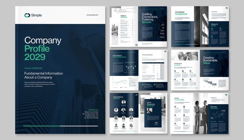 Mẫu profile công ty công nghệ đẹp