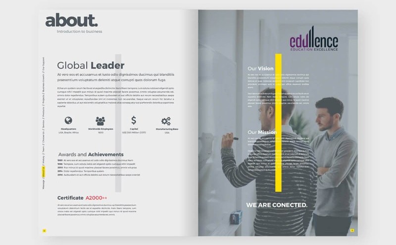 Mẫu profile công ty ngành giáo dục