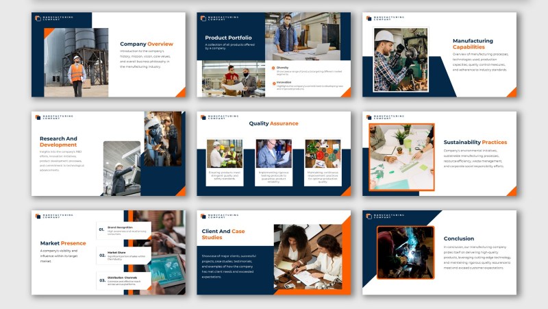 Mẫu profile ngành sản xuất