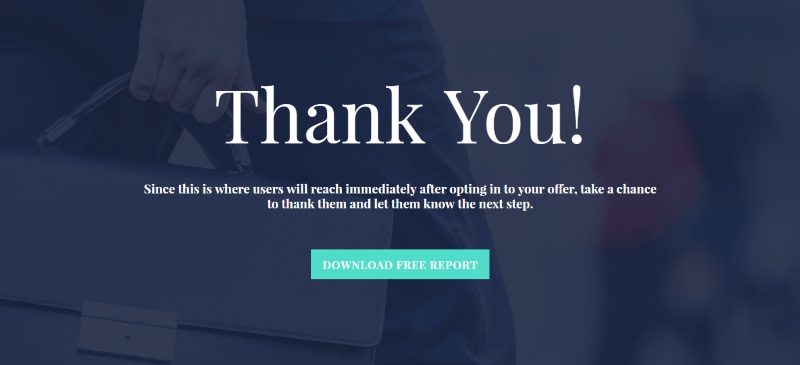Mẫu thank you page