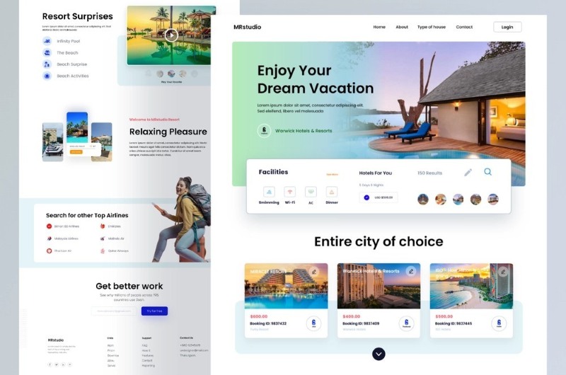 Mẫu thiết kế website khách sạn